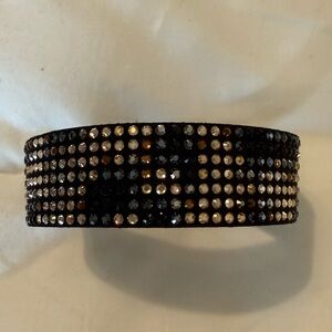 Swarovski Black and Gold Crystal Bracelet